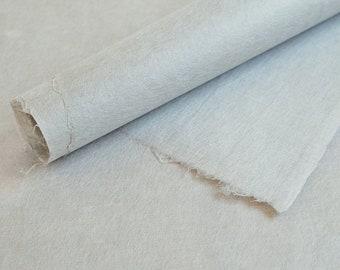 Japanese Washi Paper Yoshino Grey – Natural Akebi Fruit Dye – For Linocut & Woodblock, Print Arts, Origami