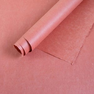Japanese Paper Yokono Washi - Bengara Kozo Mulberry - Red color - For woodcut, printing, bookbinding etc.