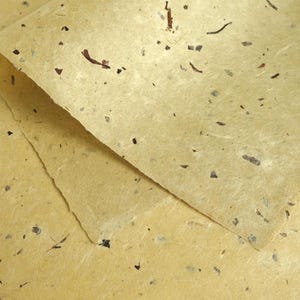 Japanese Paper Inshu Washi – Chiri‑iri Large Bark Flecks – Kozo Mulberry – For Interior, Crafts, Bookbinding