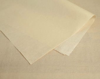 Papel Yokono Washi - Pur Mitsumata sin blanquear, 25 g / Para caligrafía con pincel, grabado en relieve o grabado monocromo, trabajos de conservación