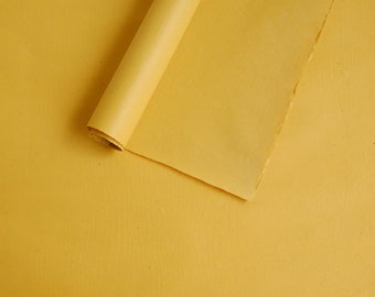 Japanese Paper Yokono Bengara Mitsumata Washi - Yellow dye