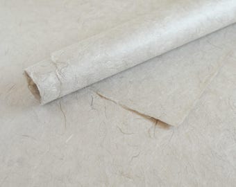 Papel japonés Awaji Tsunagami Washi - Tinte gris (flor de cerezo) / Para grabado, iluminación, origami, kamiko, enmarcado, etc.