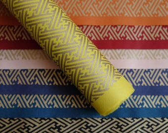 Papel Washi Japonés – Mingeishi – Patrón Katazuri Sayagata – Para Origami, Manualidades, Decoración