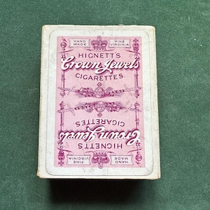 Seltene Vintage Komplettpackung mit Hignett's Kronjuwelen Zigaretten Werbung Spielkarten (VGC)