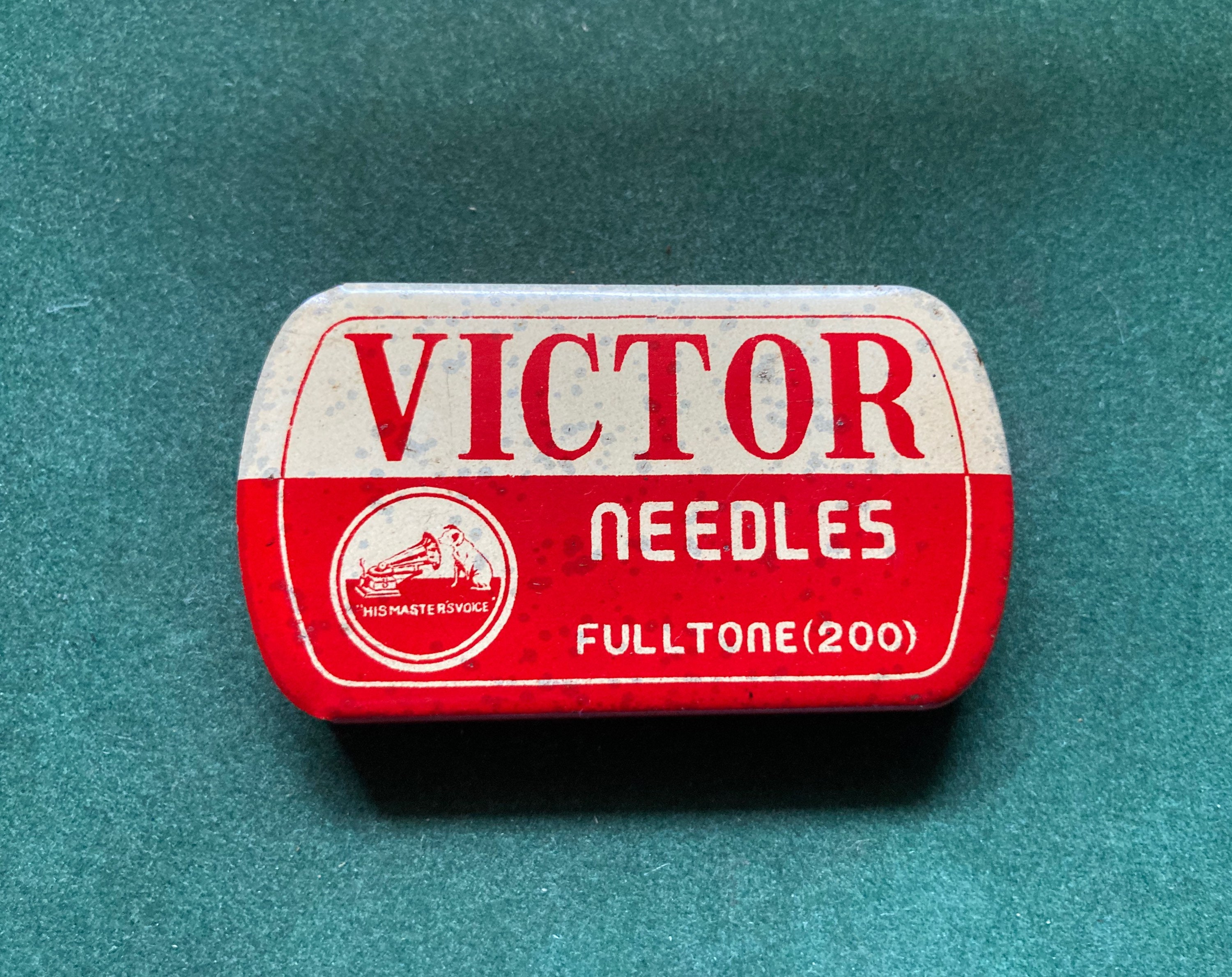 Scarce Red HMV Victor Fulltone 200 Gramophone Needles Tin Etsy UK