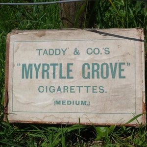 Rara scatola di sigarette "Myrtle Grove" di Taddy & Co. (10 x 10)