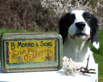 Rare B. Morris & Sons Silk Cut Cigarettes Tin
