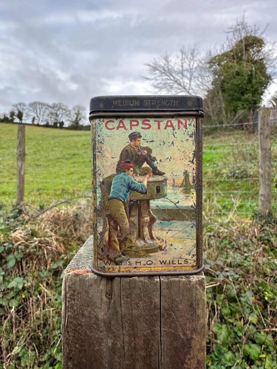 Rare Larger Size Early Wills Capstan Navy Cut Tobacco Tin Etsy UK