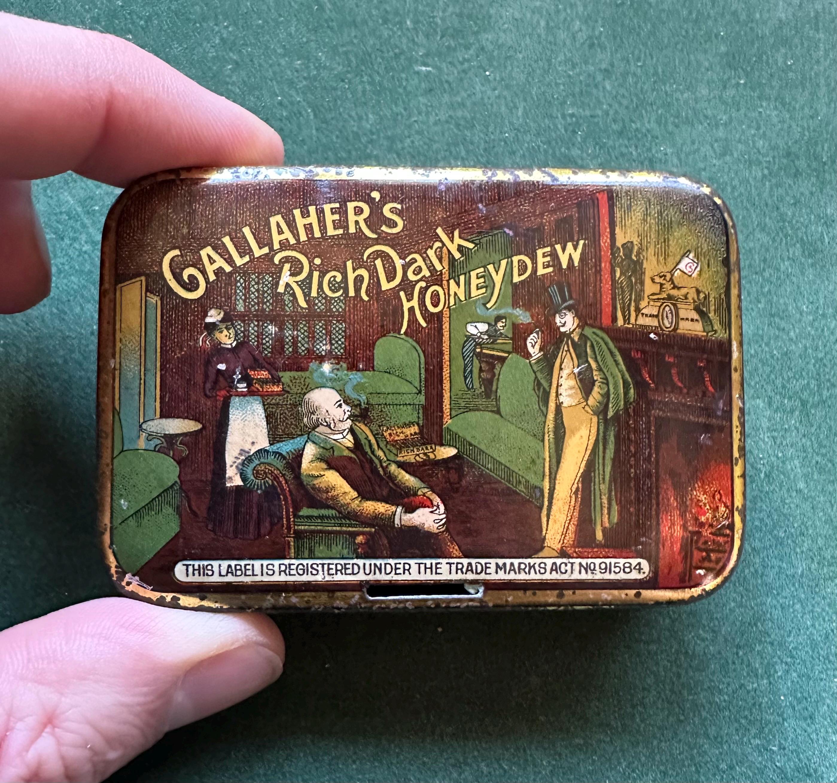 2oz hinged tobacco tin 2oz Tobacco Tin