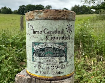 Vintage W.D. & H.O. Wills 'The Three Castles' Dummy 50 Round Cigarette Tin