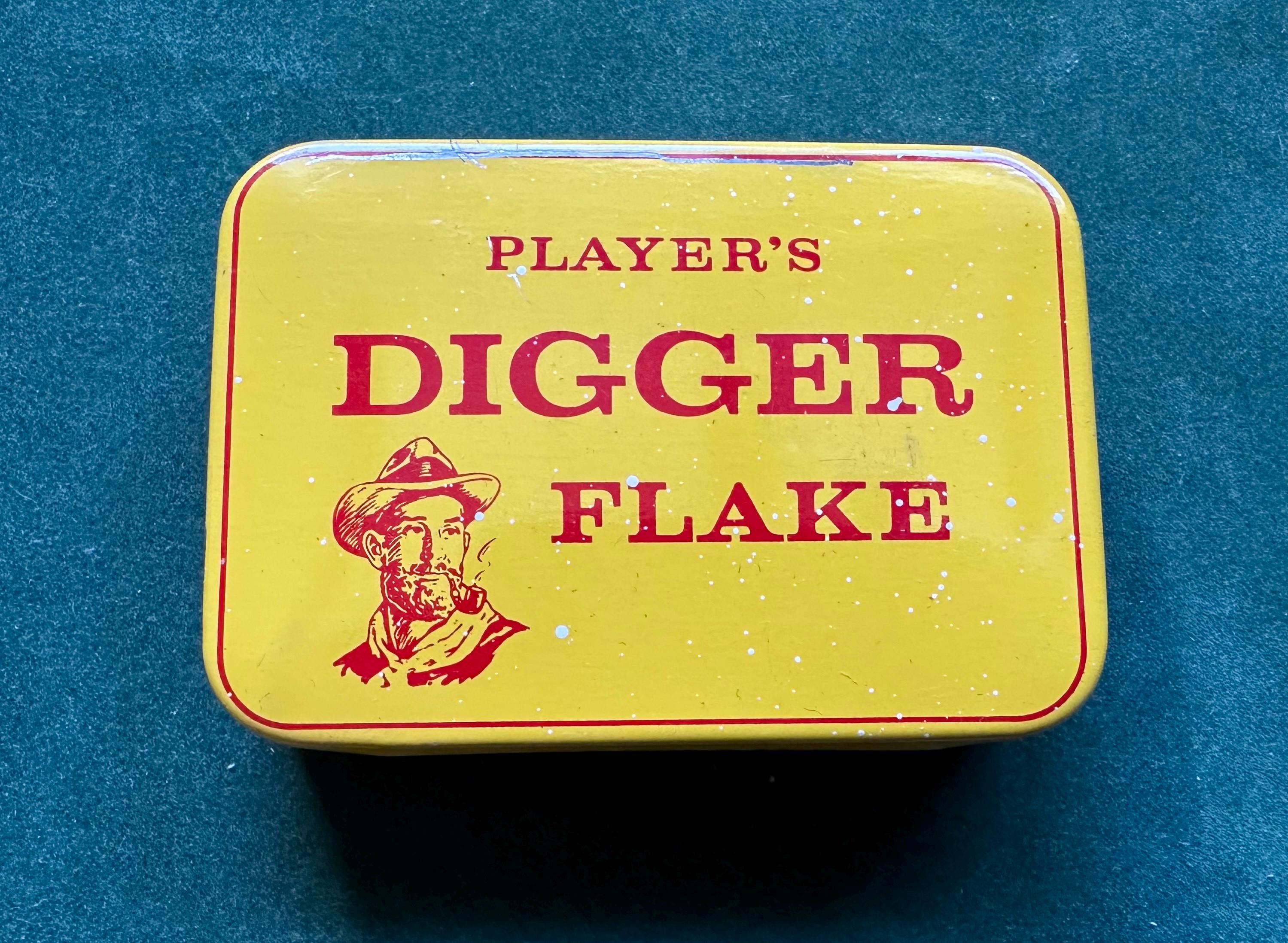 players digger flake tobacco tin Players Digger Flake