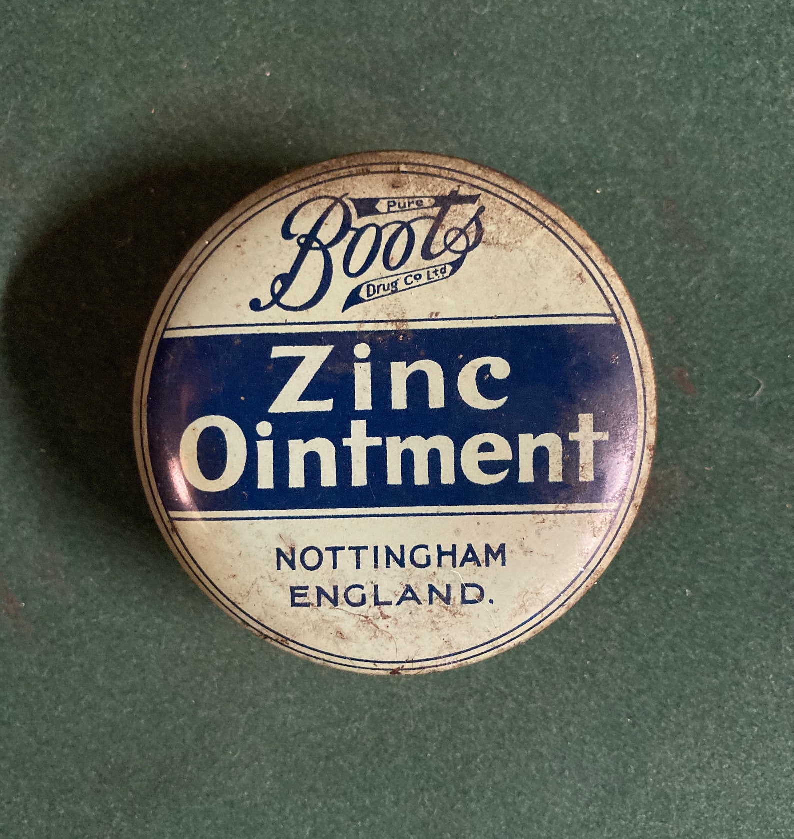 Vintage Boots Pure Drug Company Zinc Ointment Medicinal Tin Etsy