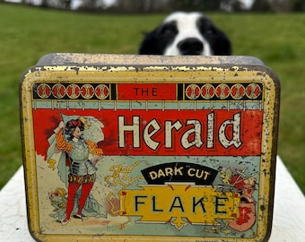 Vintage 1oz Lambert & Butler's 'warlock' Rich Dark Flake Tobacco Tin
