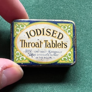 Vintage Iodised Throat Tablets Tin image 1