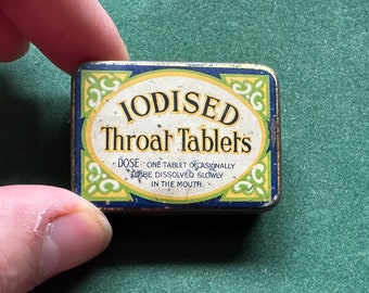 Vintage Iodised Throat Tablets Tin