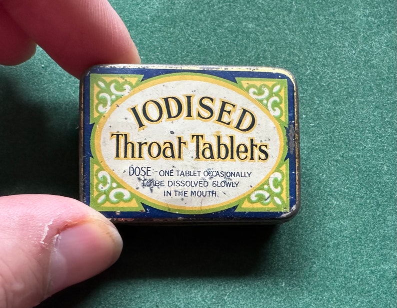 Vintage Iodised Throat Tablets Tin image 1