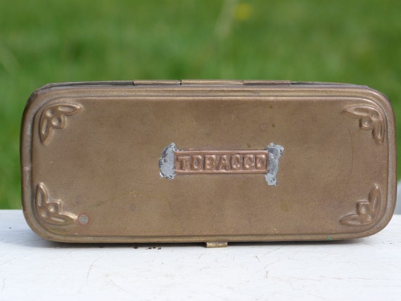 Antique Brass Tobacco Tin