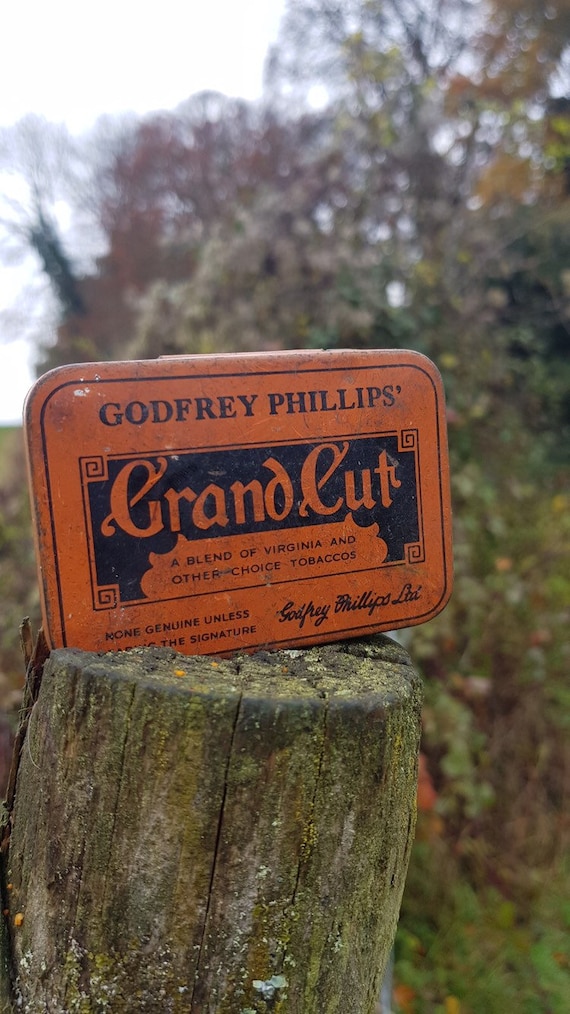 Vintage Godfrey Phillips\u2019 Grand Cut Tobacco Tin