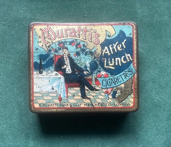 muratti cigarettes AMBASSADOR CIGARETTE EMPTY VINTAGE TABACCO CIGARILLOS CIGARS TOBAC Scarce 20 Size Muratti's 'after