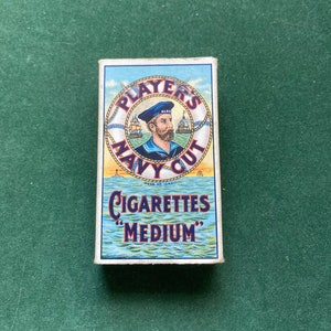 Vintage 10 Players Navy Cut 'medium' Cigarette Packet (empty)