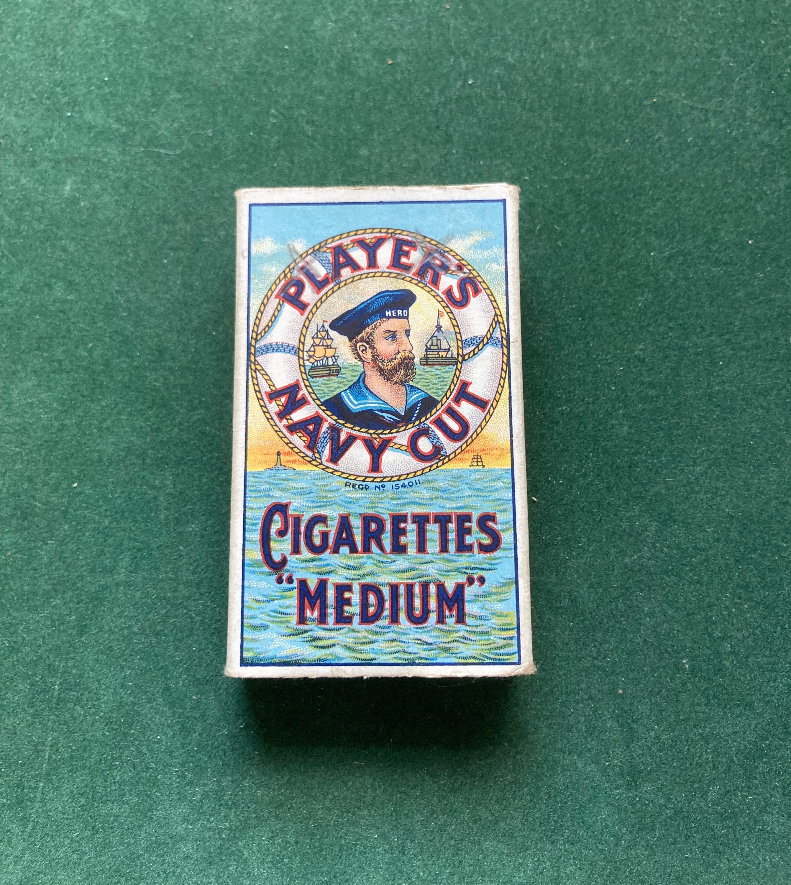 what is a navy cut cigarette Vintage 10 Players Navy Cut 'medium' Cigarette Packet (empty)