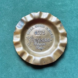Vintage C.W.S Jaycee Brown Flake Brass Ashtray