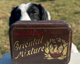 oriental mixture tobacco tin BBB - - 50g Vintage India House Aromatic Mixture