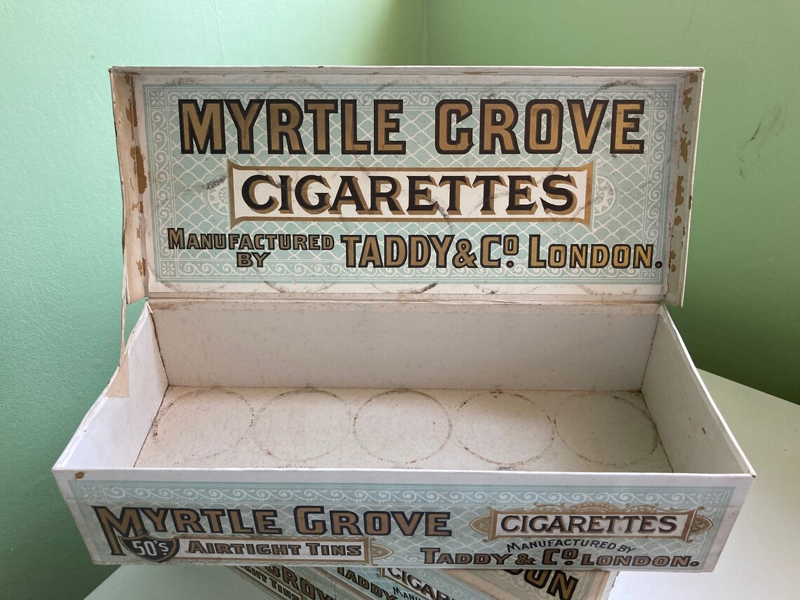 Rare Large TADDY & Co. 'Myrtle Grove' Cigarette Box Etsy