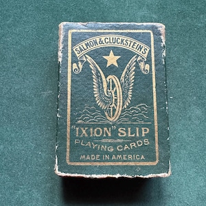"Seltenes Vintage Komplettpaket von Salmon & Gluckstein's ""Ixion Slip"" Werbespielkarten (VGC)"