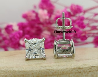 10k Oro Giallo Taglio Rotondo Moissanite 10mm Grappolo Cerchio
