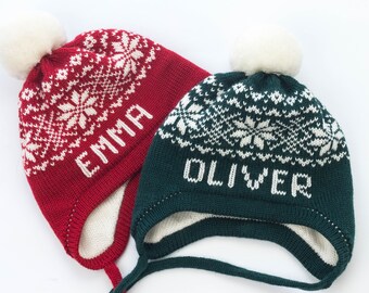 personalized kids winter hat