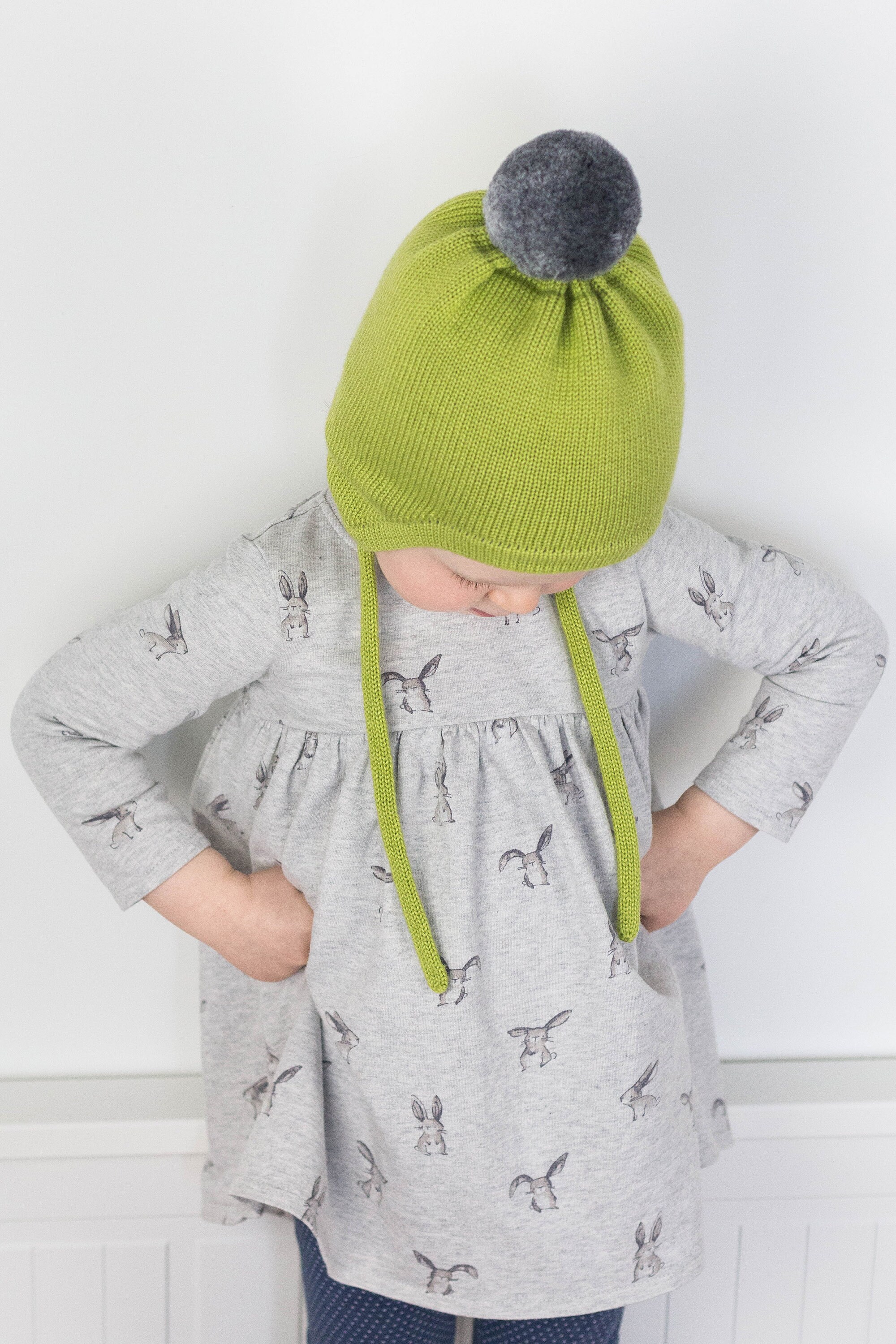 Toddler Winter Hat With Ear Flaps and Pom Pom Toddler Boys Etsy