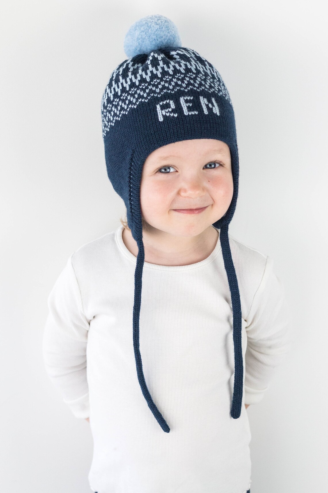 Personalized kids winter hat and scarf set Custom baby knit Etsy