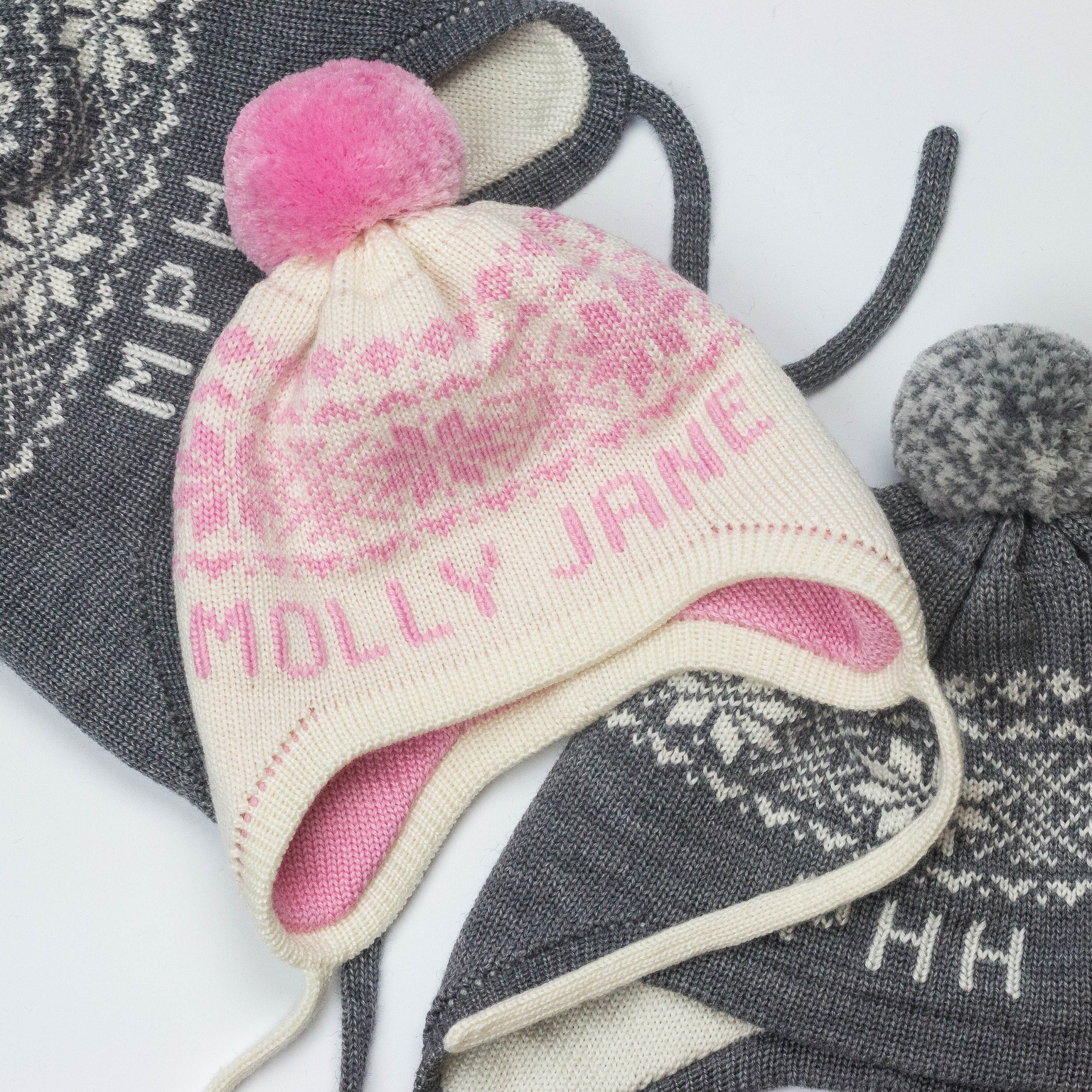 Personalized Earflap Hat Baby Winter Hat With Name Toddler Winter Hats for Girls Personalized Winter Hat for Girls Etsy UK