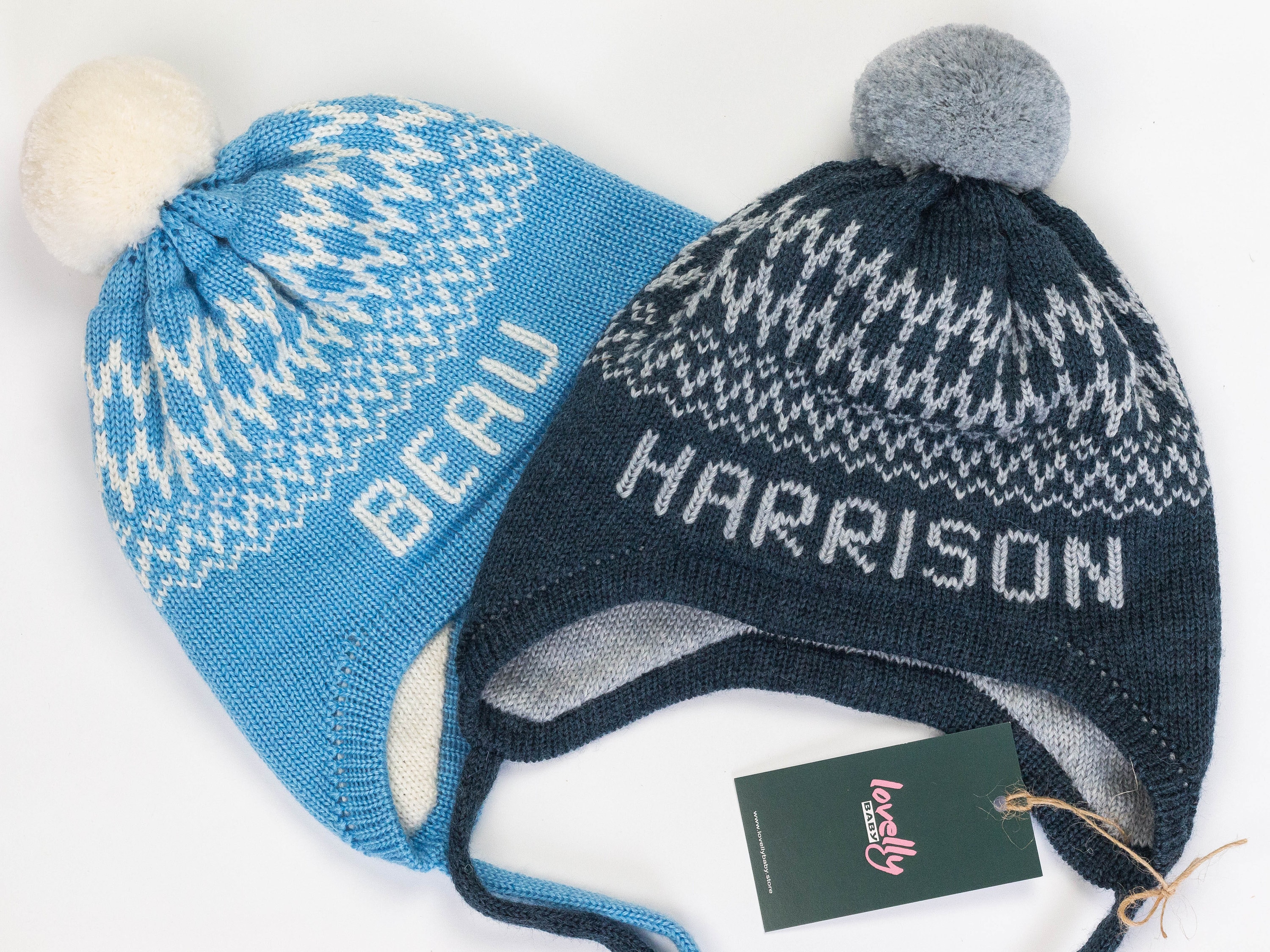 Personalized winter hats for kids Knit name hat Etsy