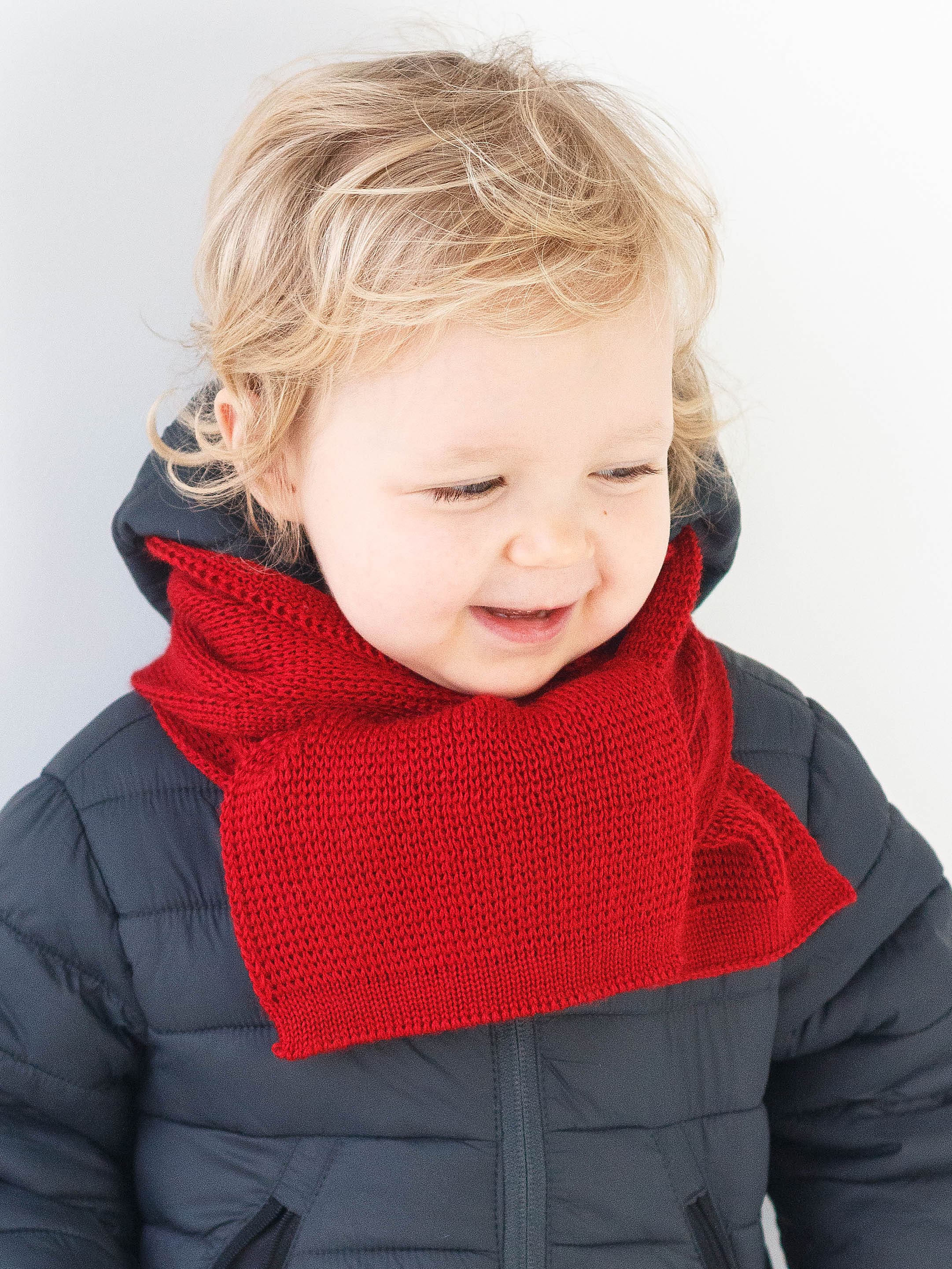 Custom color and size knit scarf for toddlers kids adults / Etsy