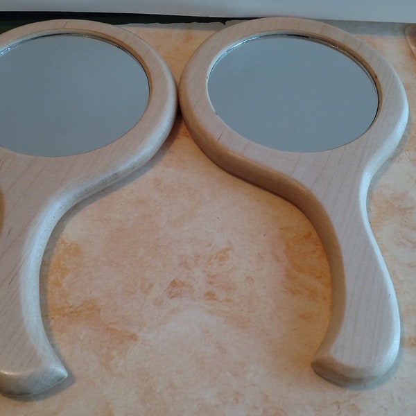 Hand Held Mirror Etsy