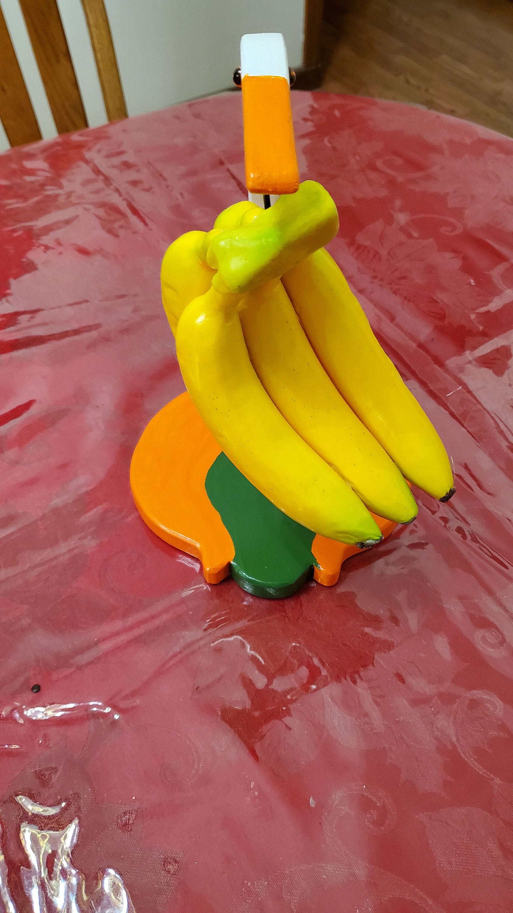 Goose Banana Holder-kitchen Decor-unique-farm Animal-hand  Crafted-wooden-hand Painted-wooden Banana Holder 