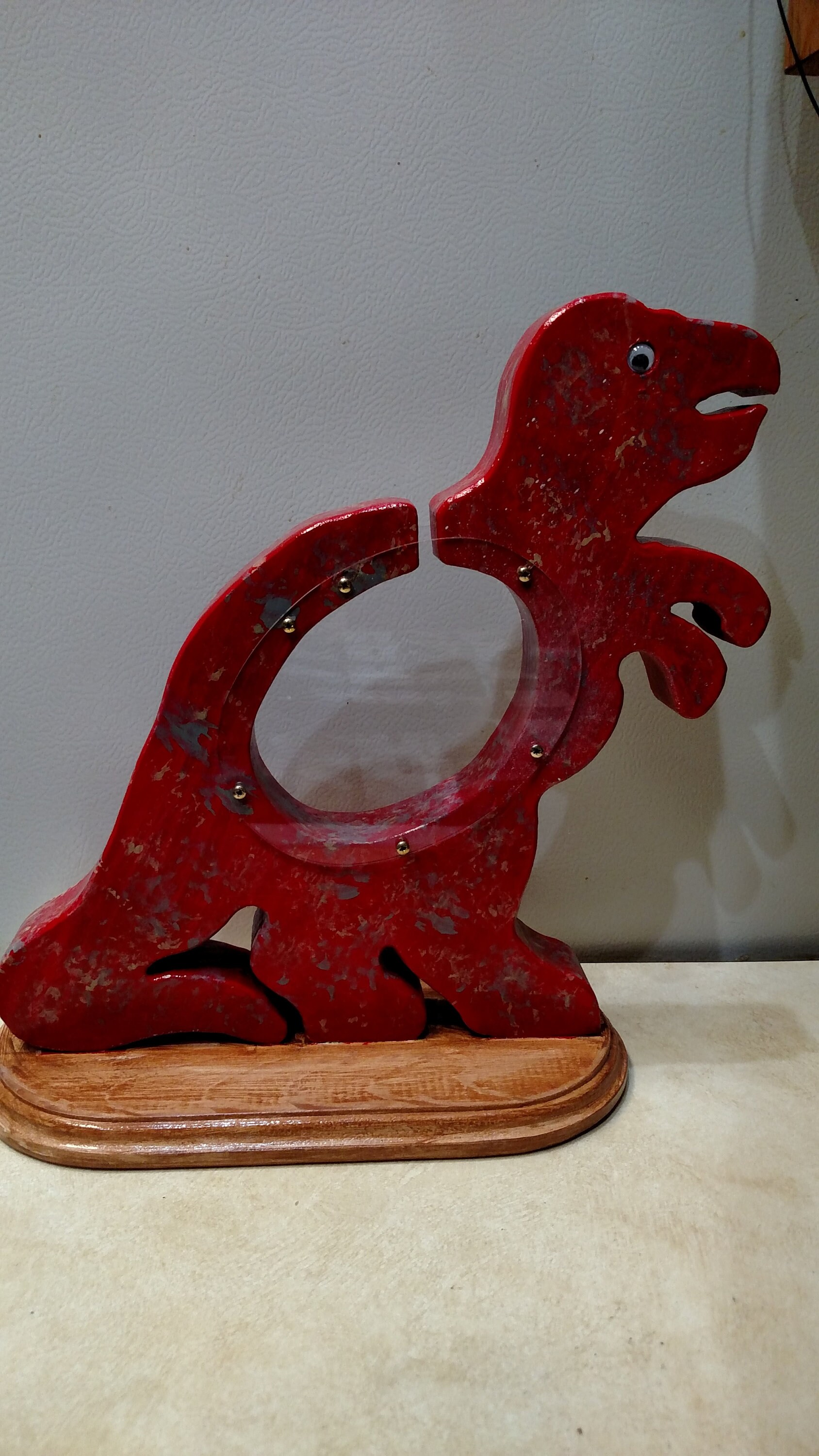 TRex BankWood BankDino Coin BankHandmadeWooden Money Bank