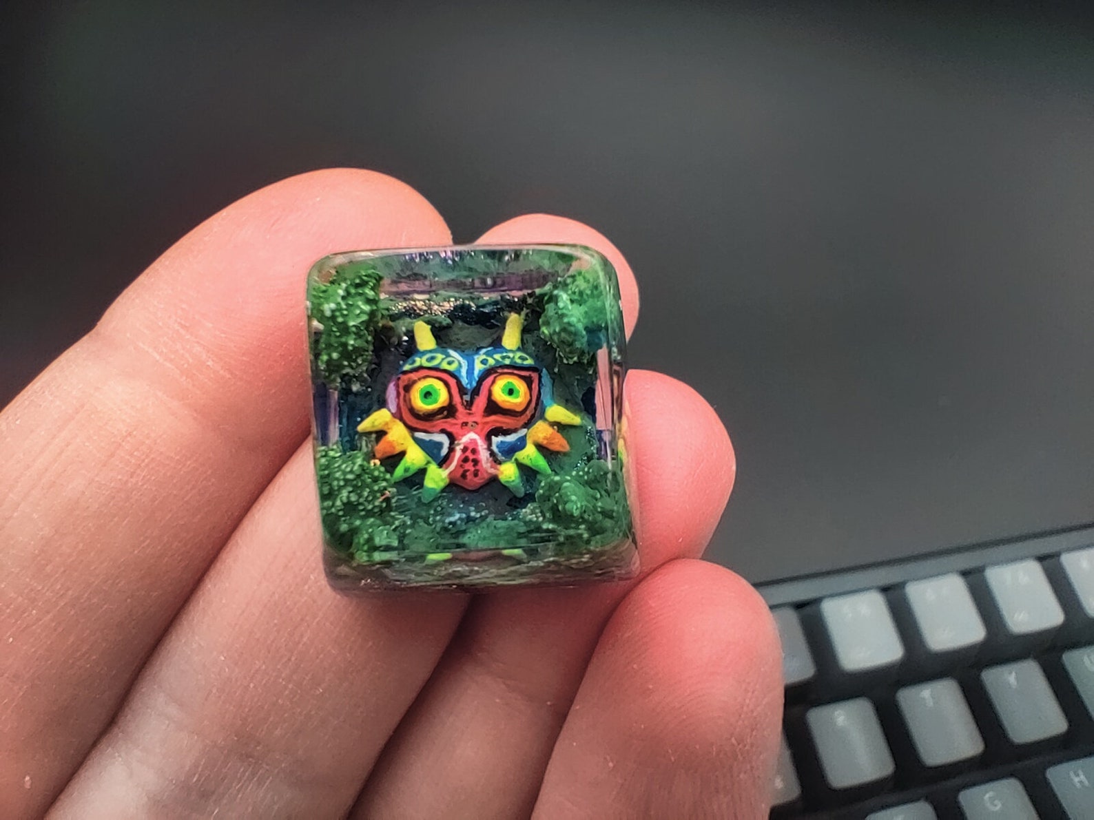 Majora's Mask Keycap Handmade Zelda Artisan Keycap Etsy