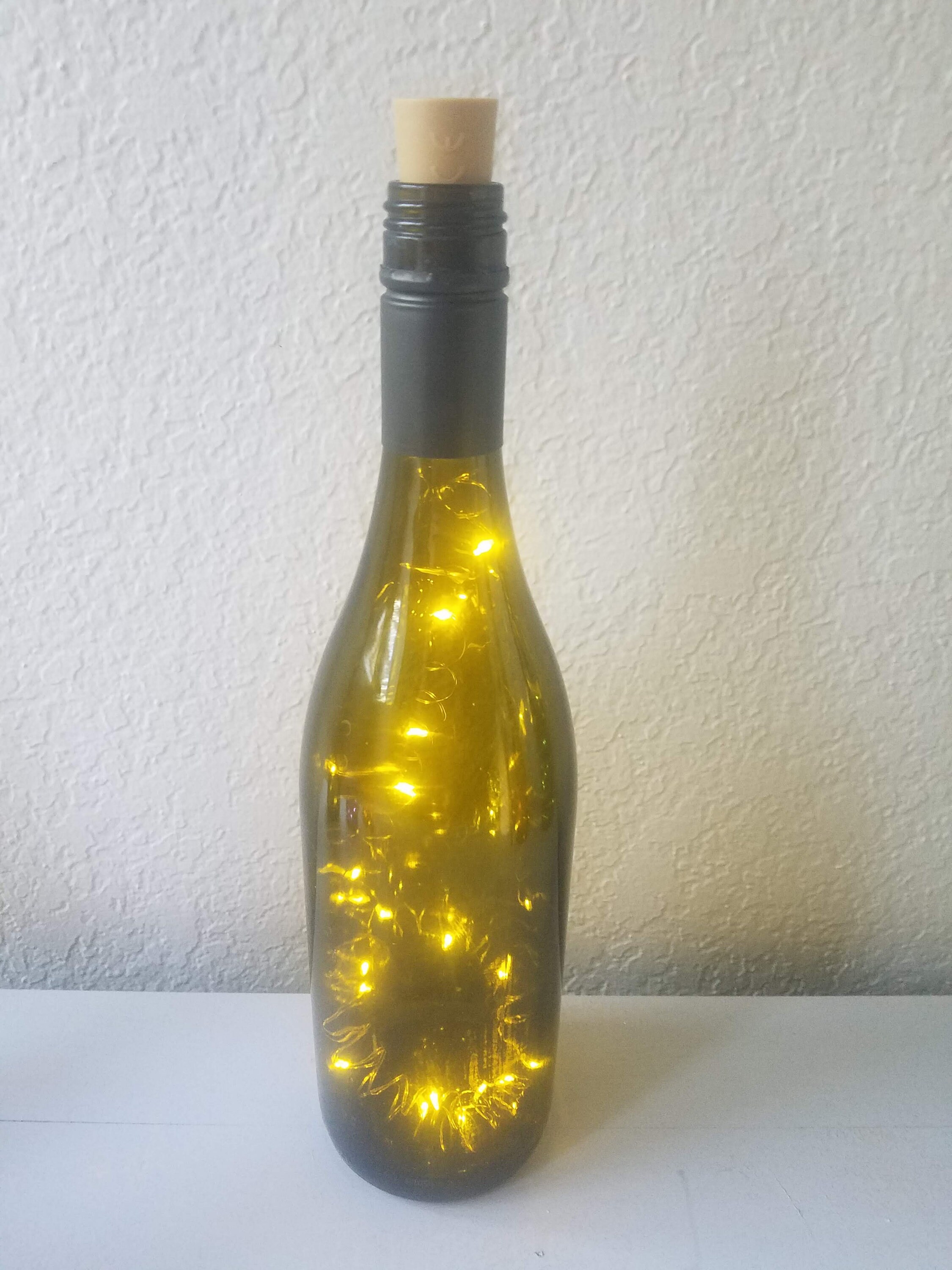 Cork Bottle Light/lamp Etsy