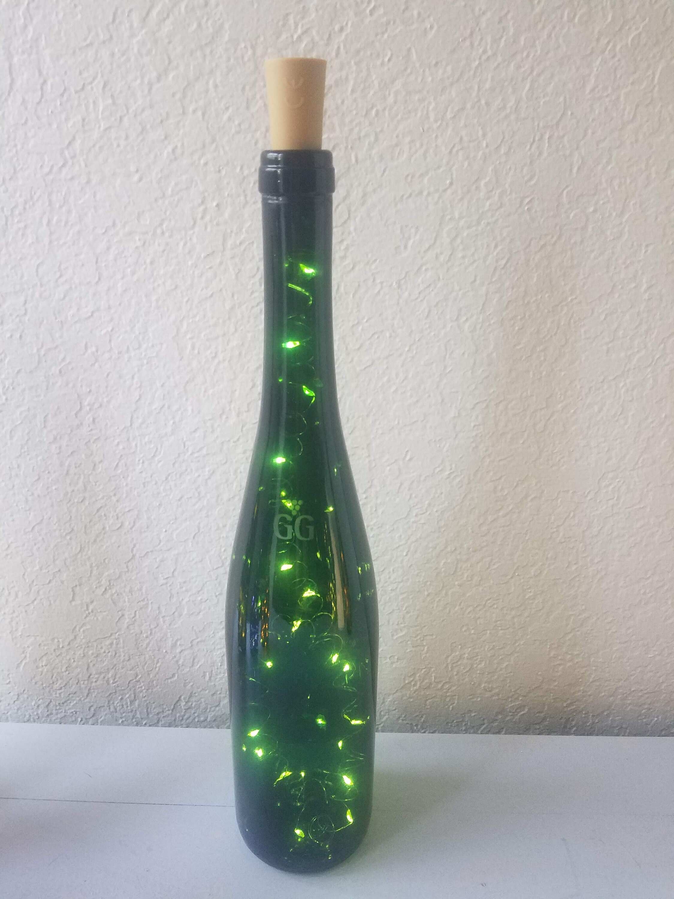 Cork Bottle Light/lamp Etsy