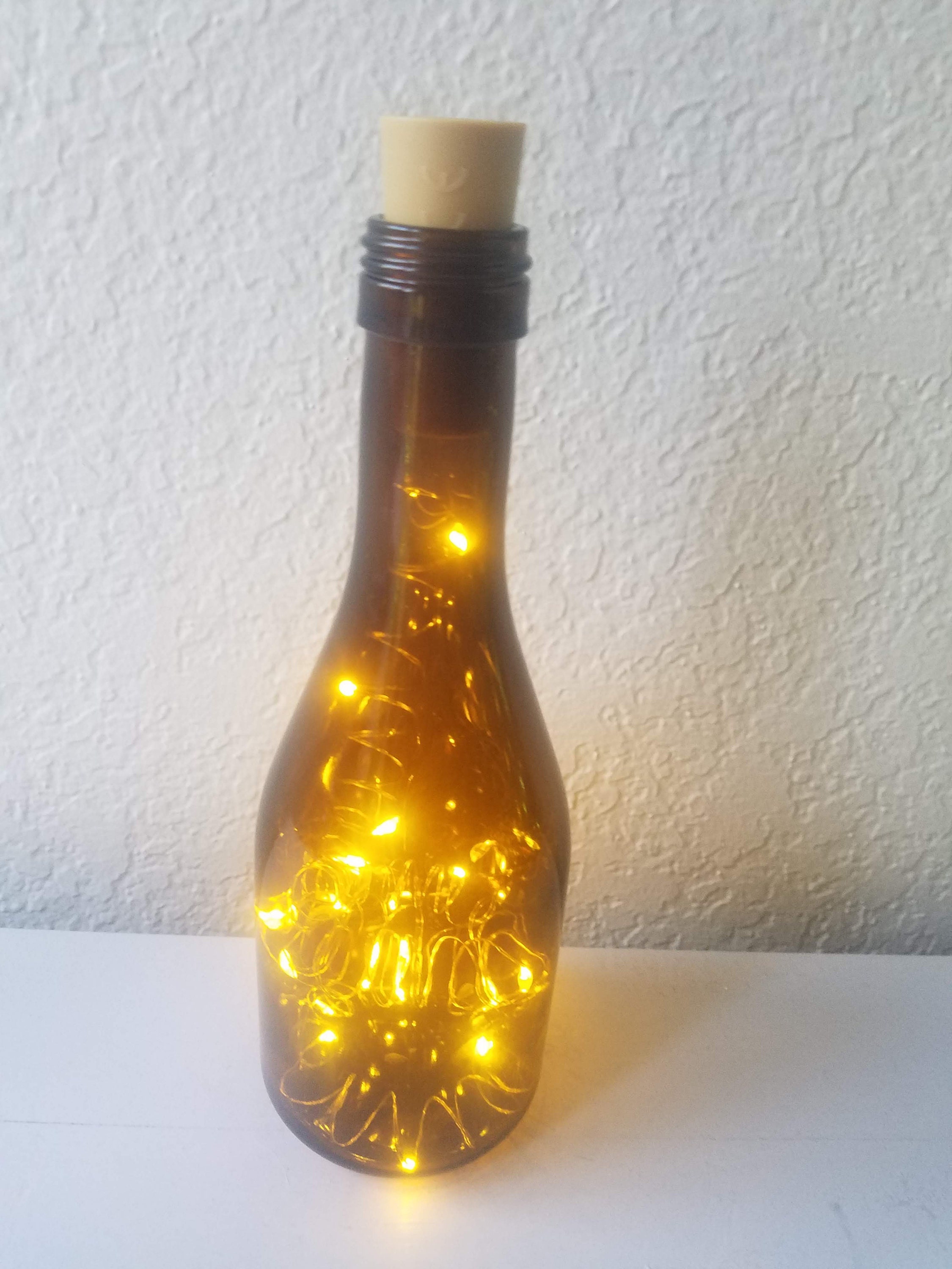 Cork Bottle Light/lamp Etsy