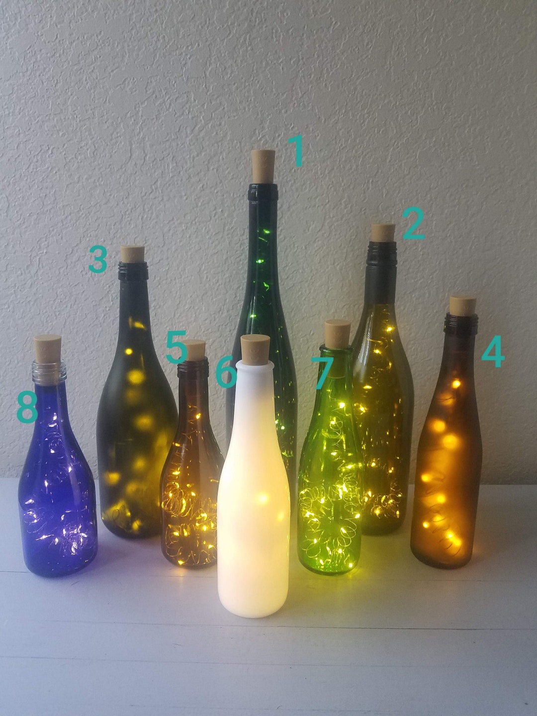 Cork Bottle Light/lamp Etsy