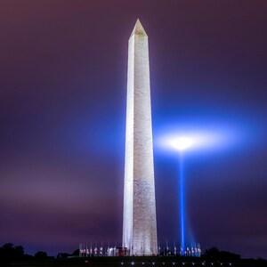 Washington Monument 9/11 Memorial, DC Printable Wall Art, Fine Art Print, Night Photo, Remembrance, Washington DC Photography, National Mall