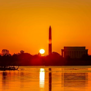 US Capitol, Washington Monument, Lincoln Memorial, Washington DC Photography, DC  Wall Art, Dc Photo, National Landmark Print, Architecture