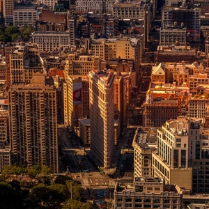 Flatiron Building Photo, New York City Wall Decor, Fine Art Photography, New York Skyline, New York Print, NYC Sunset Night Photo, Manhattan