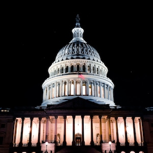 US Capitol Building Washington DC Photography at Night, DC Wall Art, National Mall Monument, National Landmark, Printable Wall Decor