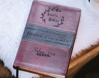Biblia Español Personalizada: crea tu propio diseño grabado personalizado con un diseñador, Letra Grande, Biblia Santa del Pescador RVR 1960
