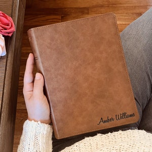 Personalized KJV Bible with Name Engraved, KJV Wide-Margin Bible, Custom Bible Name Engraved, King James Version Holy Bible, Baptism Gifts